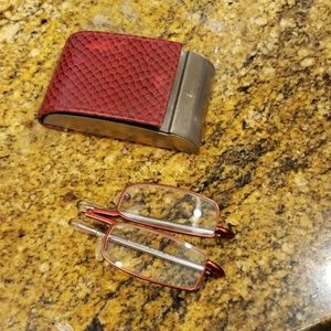 SLENDER EYES READING GLASSES & CASE